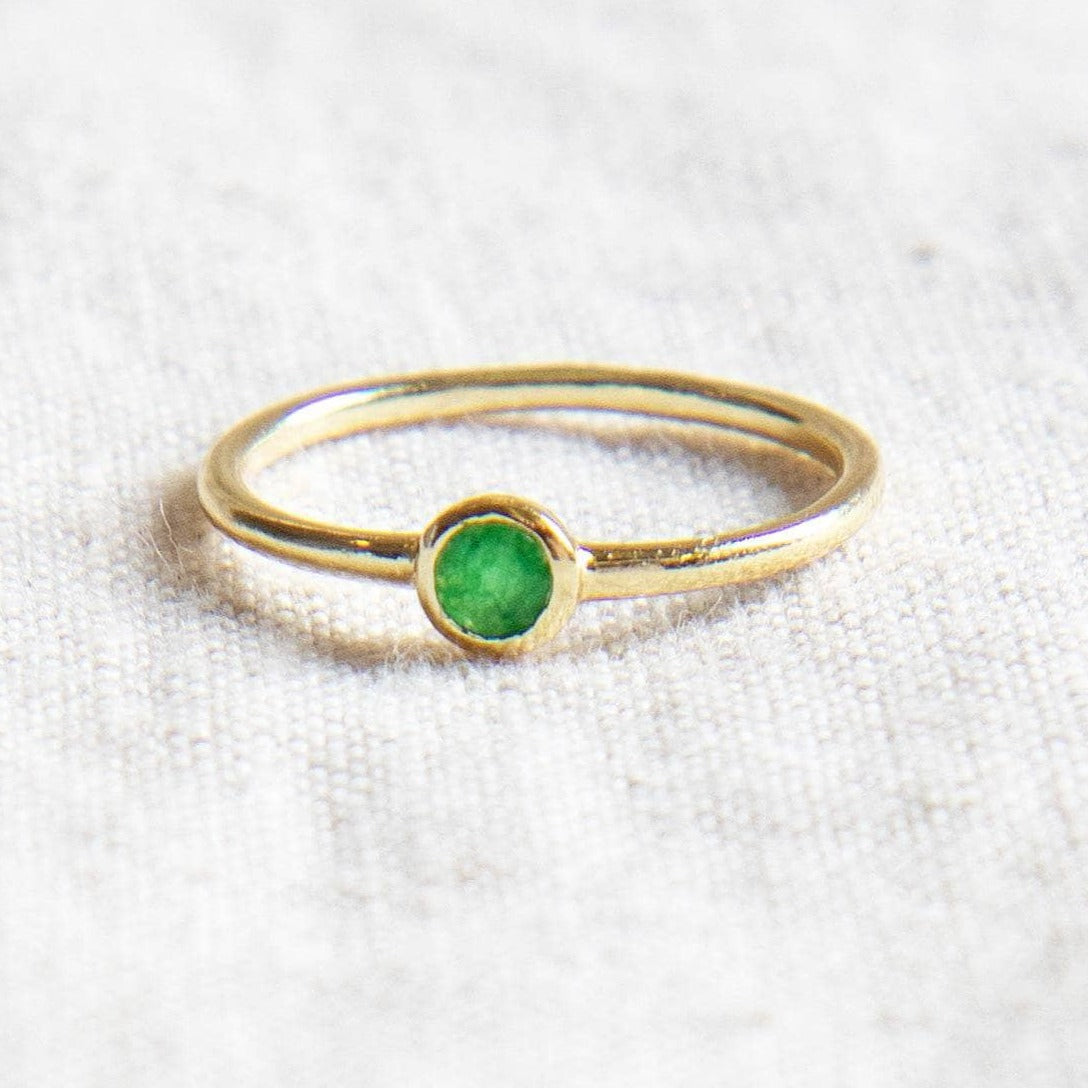 StudioSession-25704-3 Green Jade Silver or Gold Ring - Image 5