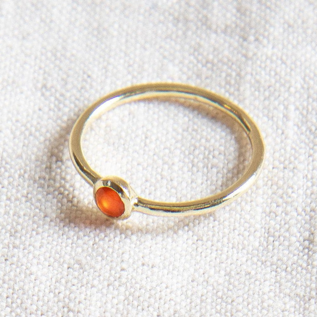 StudioSession-25727-3 Carnelian Silver or Gold Ring - Image 4