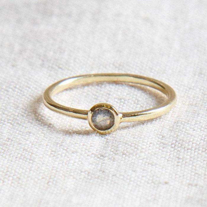 Labradorite Silver or Gold Ring - Image 8