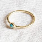 Natural Genuine Turquoise Silver or Gold Ring - Image 3