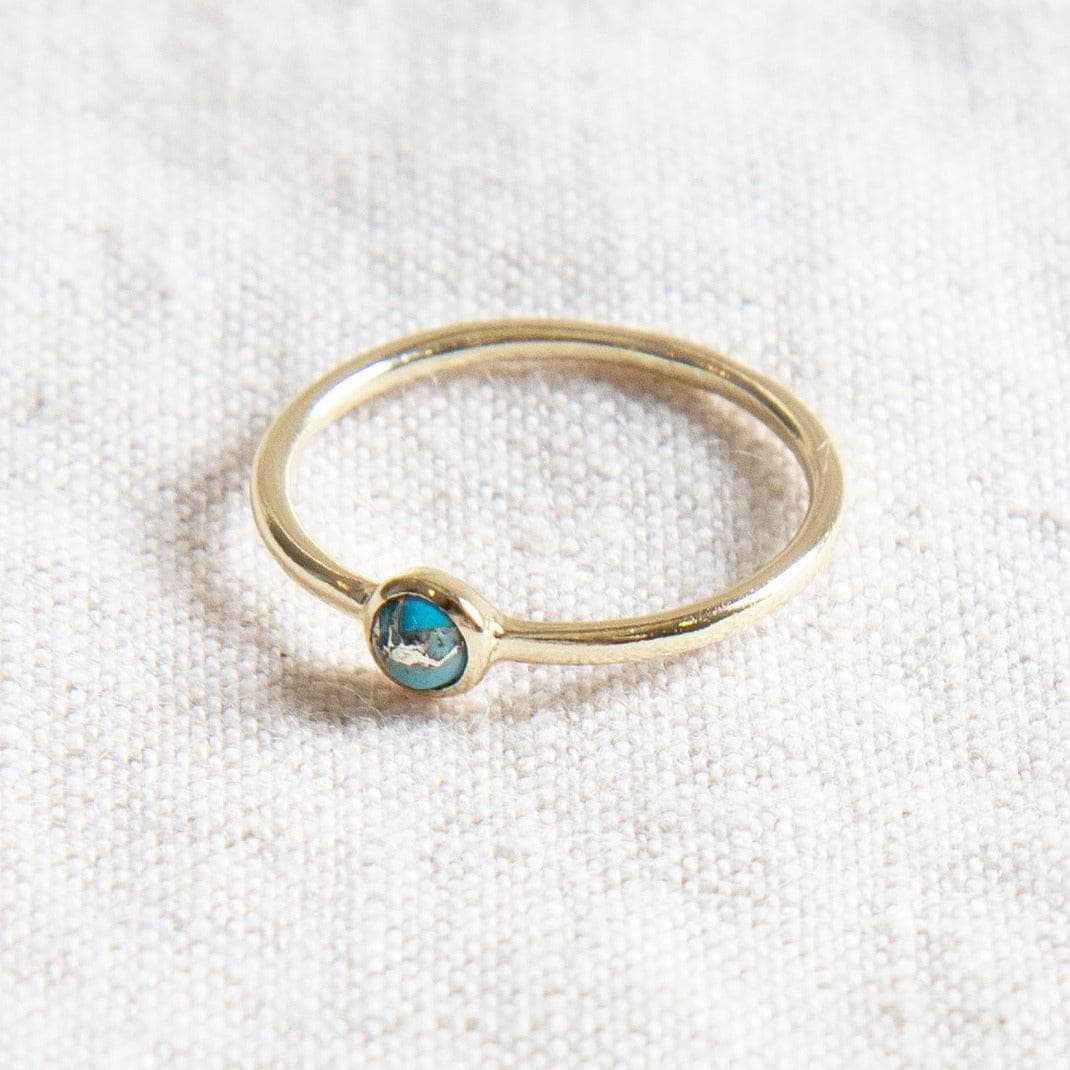 StudioSession-25749-3 Natural Genuine Turquoise Silver or Gold Ring - Image 5