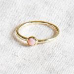 Pink Opal Silver or Gold Ring - Image 7