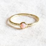 Pink Opal Silver or Gold Ring - Image 5