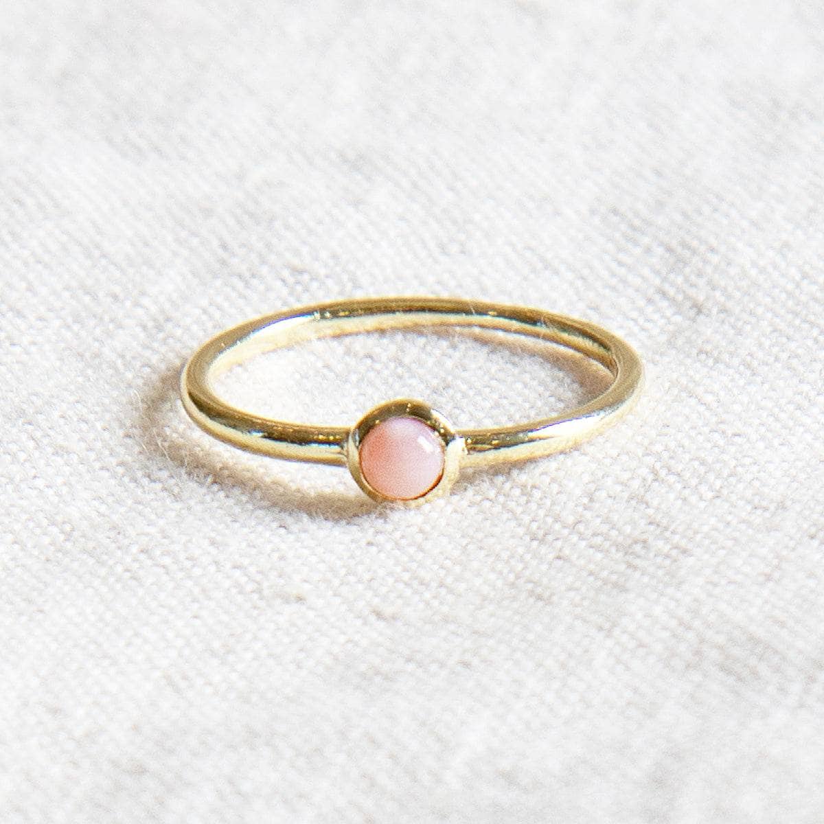 StudioSession-25762-3 Pink Opal Silver or Gold Ring - Image 8