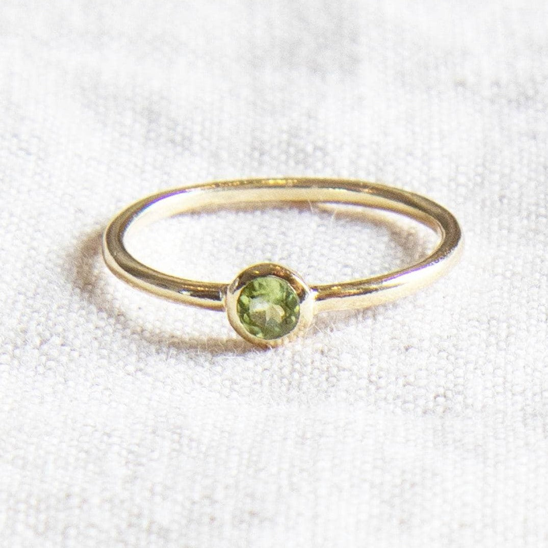 StudioSession-25854-3 Genuine Peridot Silver or Gold Ring - Image 1