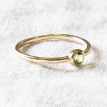 Genuine Peridot Silver or Gold Ring - Image 3