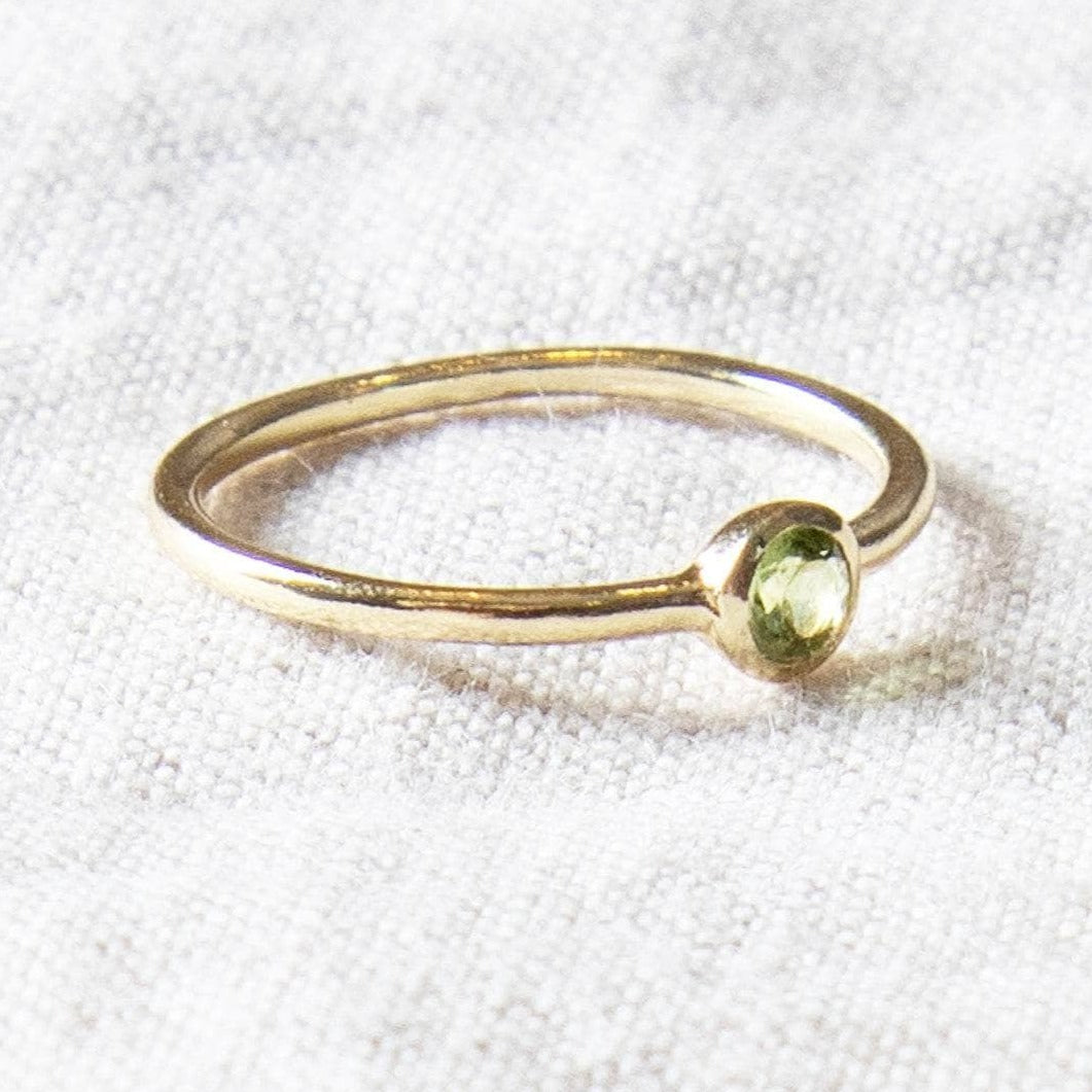 StudioSession-25857-3 Genuine Peridot Silver or Gold Ring - Image 3