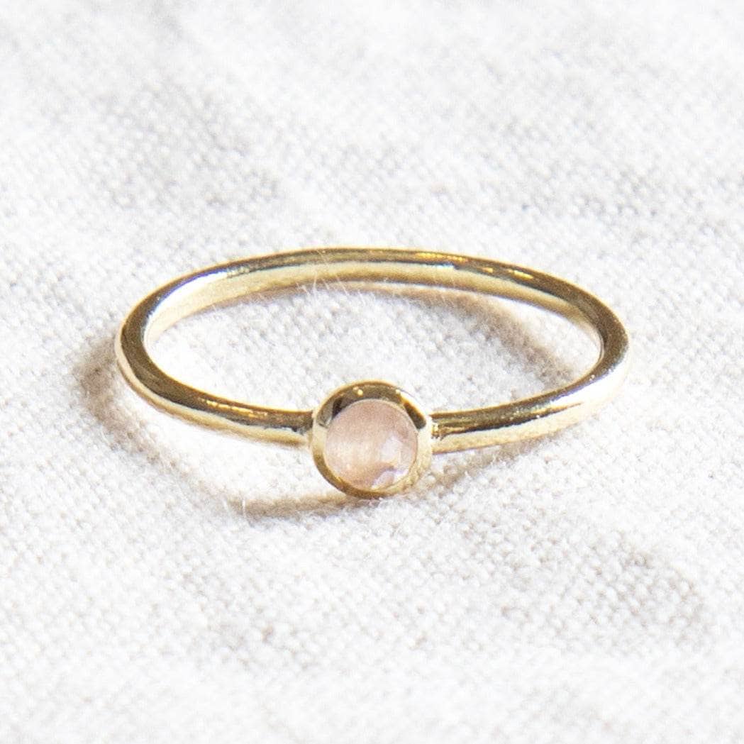 StudioSession-25875-3 Rose Quartz Silver or Gold Ring - Image 1
