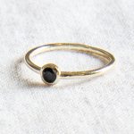 Black Tourmaline Silver, Gold or Rose Gold Ring - Image 4