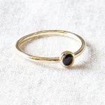 Black Tourmaline Silver, Gold or Rose Gold Ring - Image 5