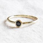 Black Tourmaline Silver, Gold or Rose Gold Ring - Image 2