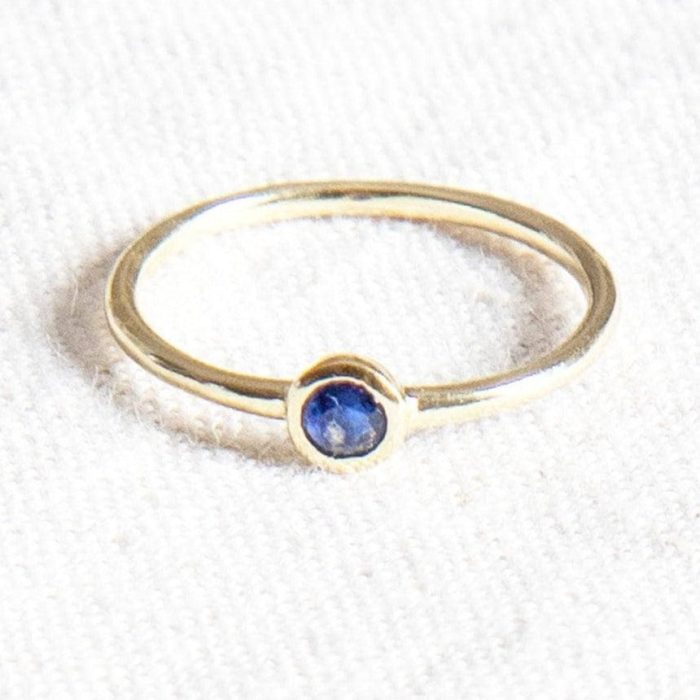 Blue Sapphire Silver or Gold Ring - Image 5