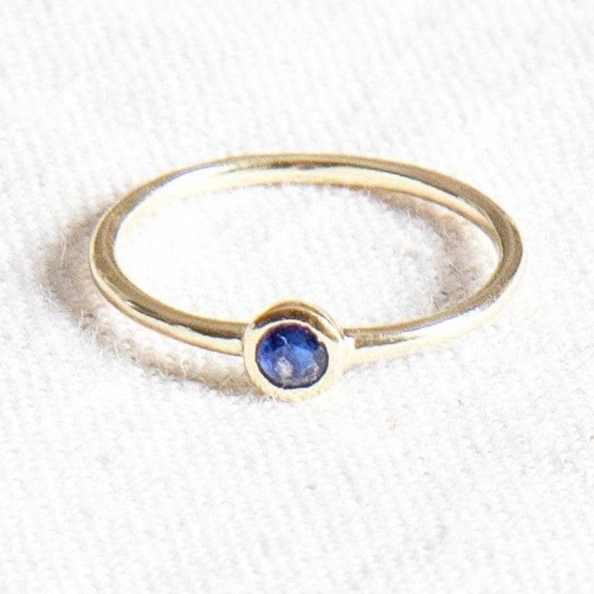 StudioSession-25971-3 Blue Sapphire Silver or Gold Ring - Image 5
