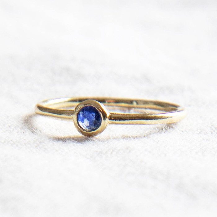 Blue Sapphire Silver or Gold Ring - Image 8