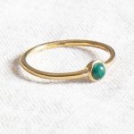 Genuine Malachite Silver, Gold or Rose Gold Ring - Image 12