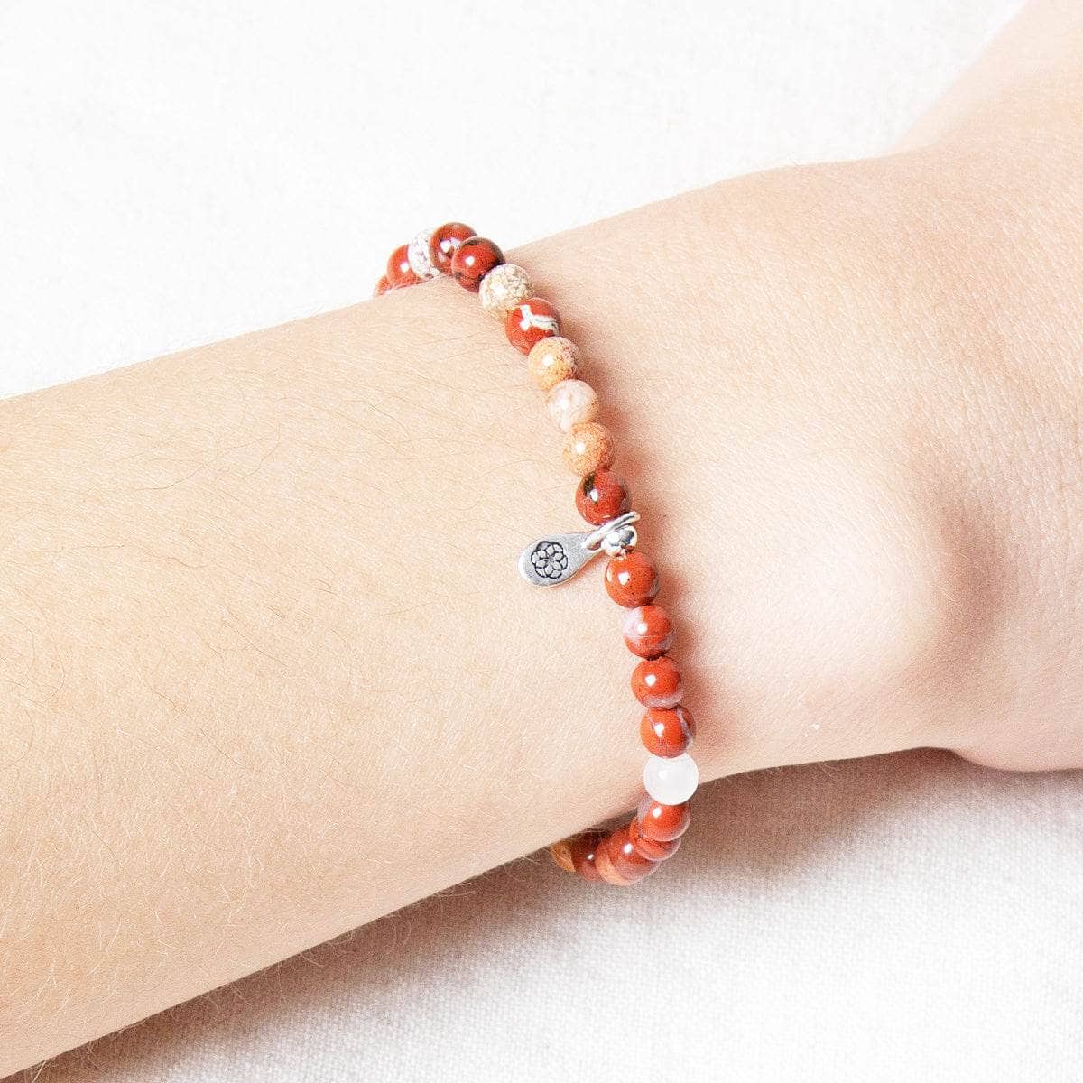 StudioSession-33533-3 Natural Red Flower Jasper Energy Bracelet - Image 6