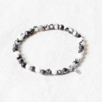 Black/White Zebra Jasper Energy Bracelet - Image 6