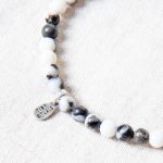 Black/White Zebra Jasper Energy Bracelet - Image 5