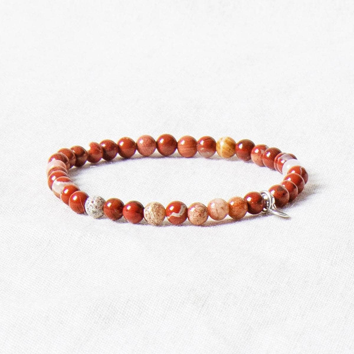 StudioSession-33641-3 Natural Red Flower Jasper Energy Bracelet - Image 4