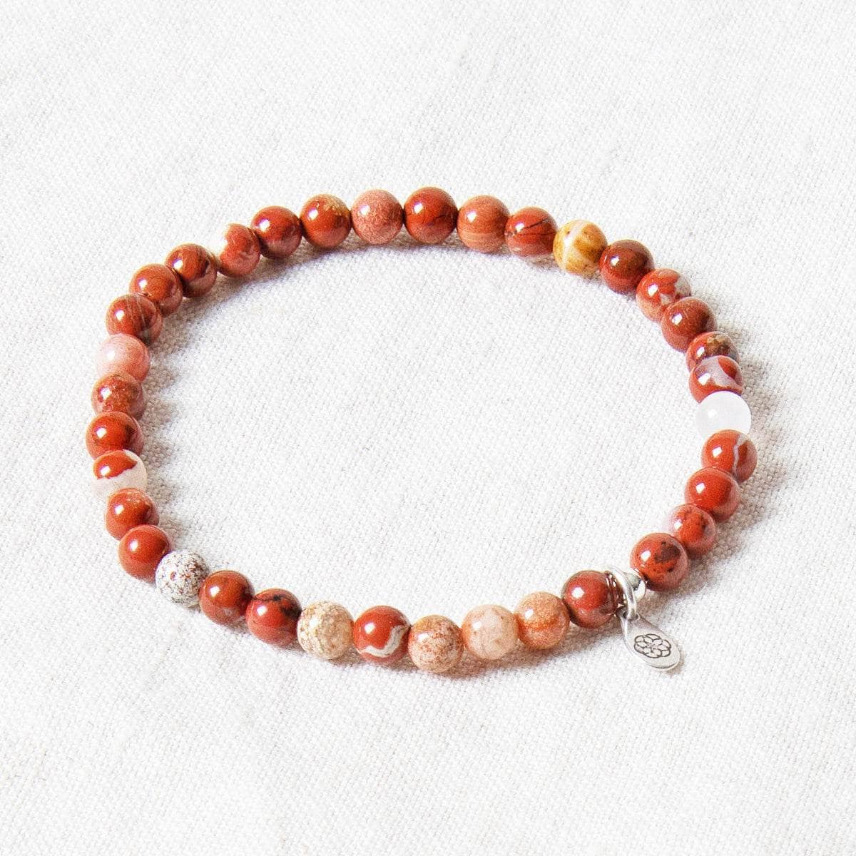 StudioSession-33646-3 Natural Red Flower Jasper Energy Bracelet - Image 3