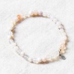 Sakura Cherry Blossom Agate Energy Bracelet