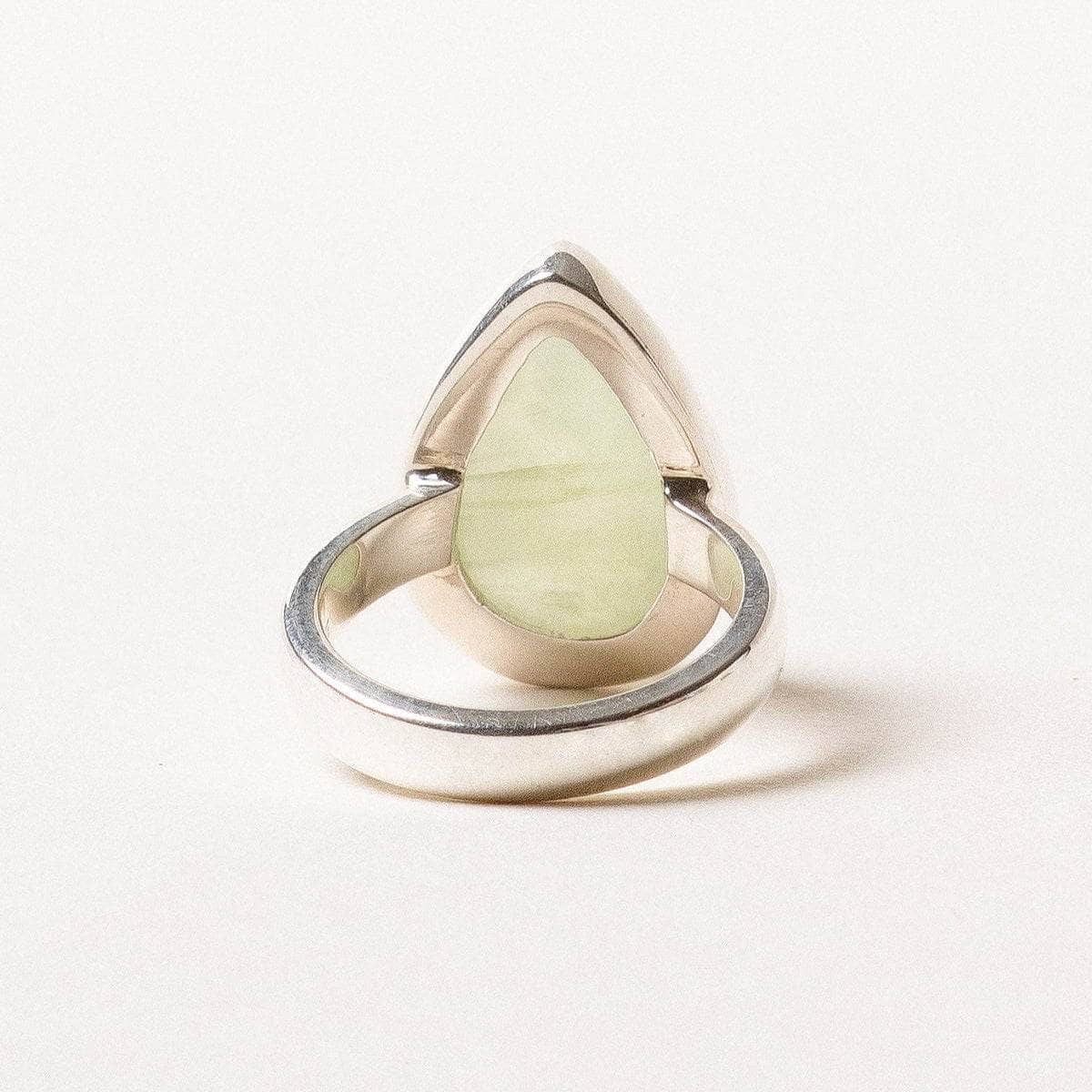 StudioSession-34802-3 Prehnite Teardrop Ring - Image 3