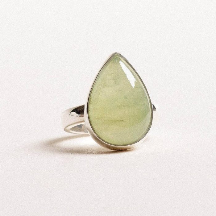 Prehnite Teardrop Ring - Image 2