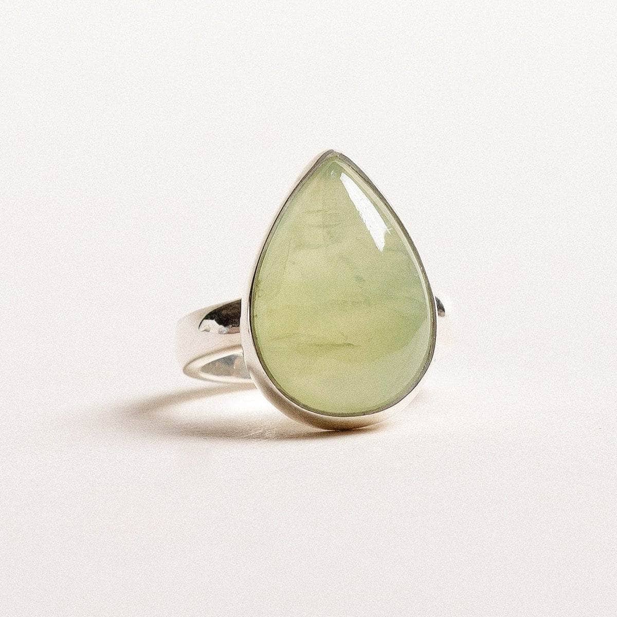 StudioSession-34807-3 Prehnite Teardrop Ring - Image 2