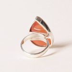 Teardrop Carnelian Gemstone Ring - Image 4
