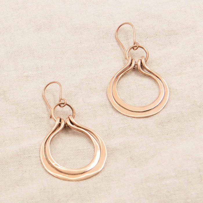 Copper Wire Wrap Earrings - Limited Edition - Image 8