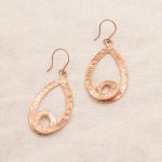 Copper Hammered Earrings - Limited Edition - Image 6