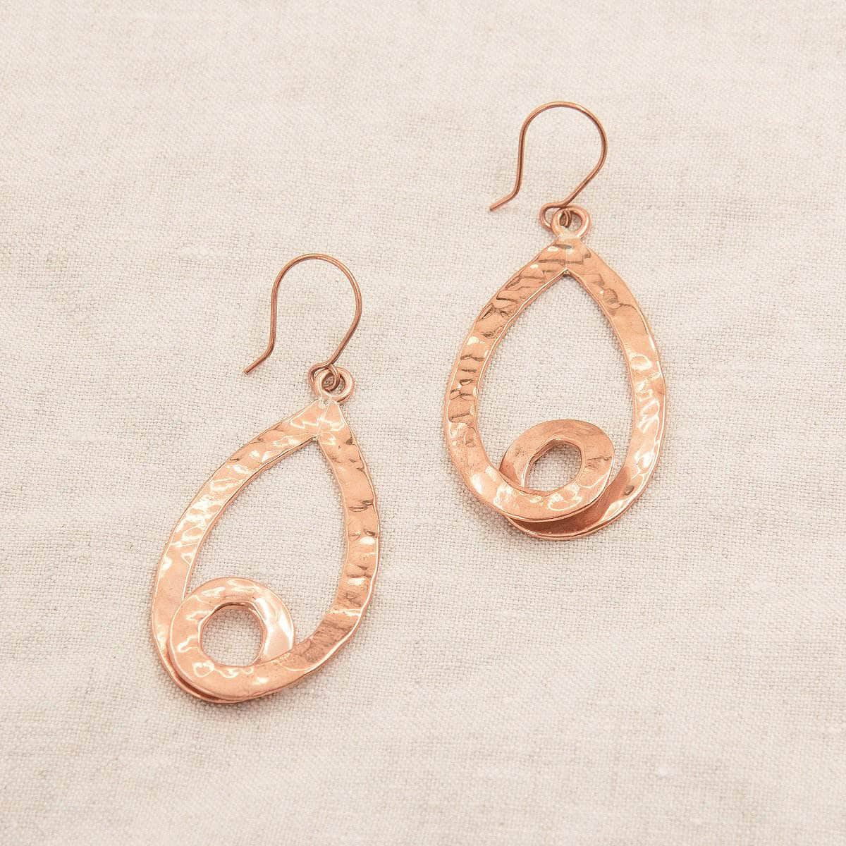 StudioSession-7999-1 Copper Hammered Earrings - Limited Edition - Image 6