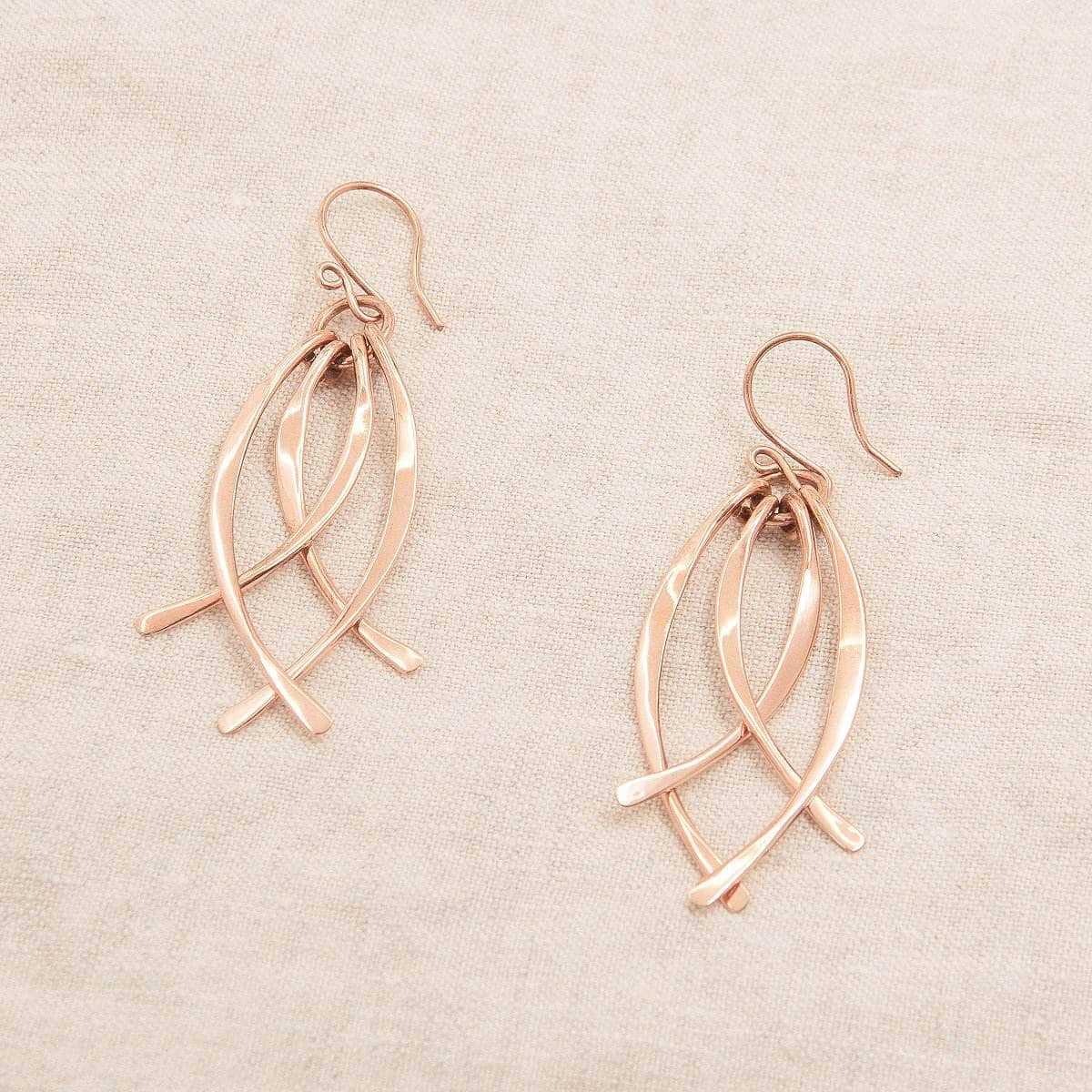 StudioSession-8001-1 Copper Wire Wrap Earrings - Limited Edition - Image 5
