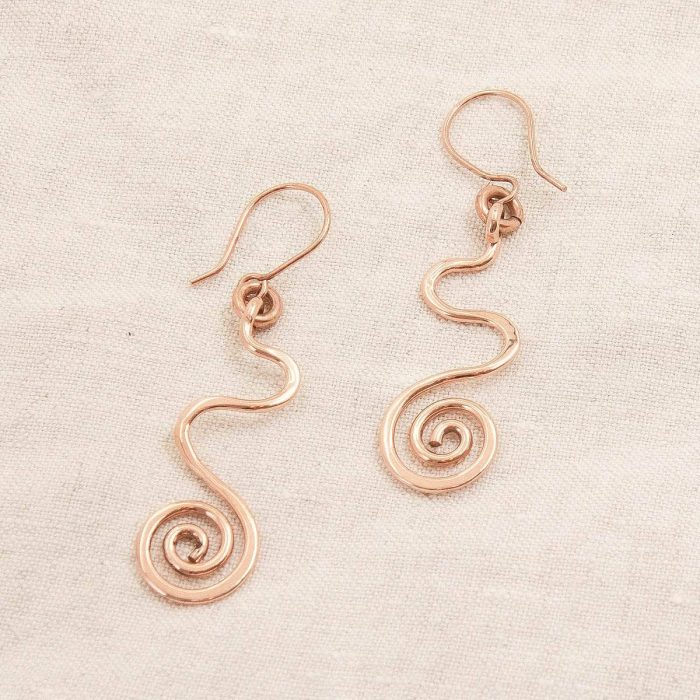 Copper Wire Wrap Earrings - Limited Edition - Image 11