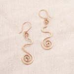 Copper Wire Wrap Earrings - Limited Edition - Image 12