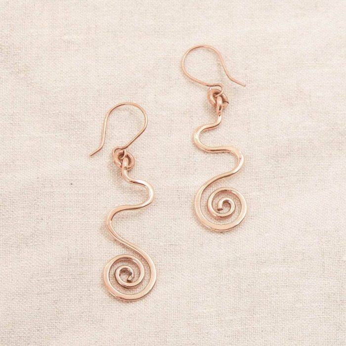 Copper Wire Wrap Earrings - Limited Edition - Image 12