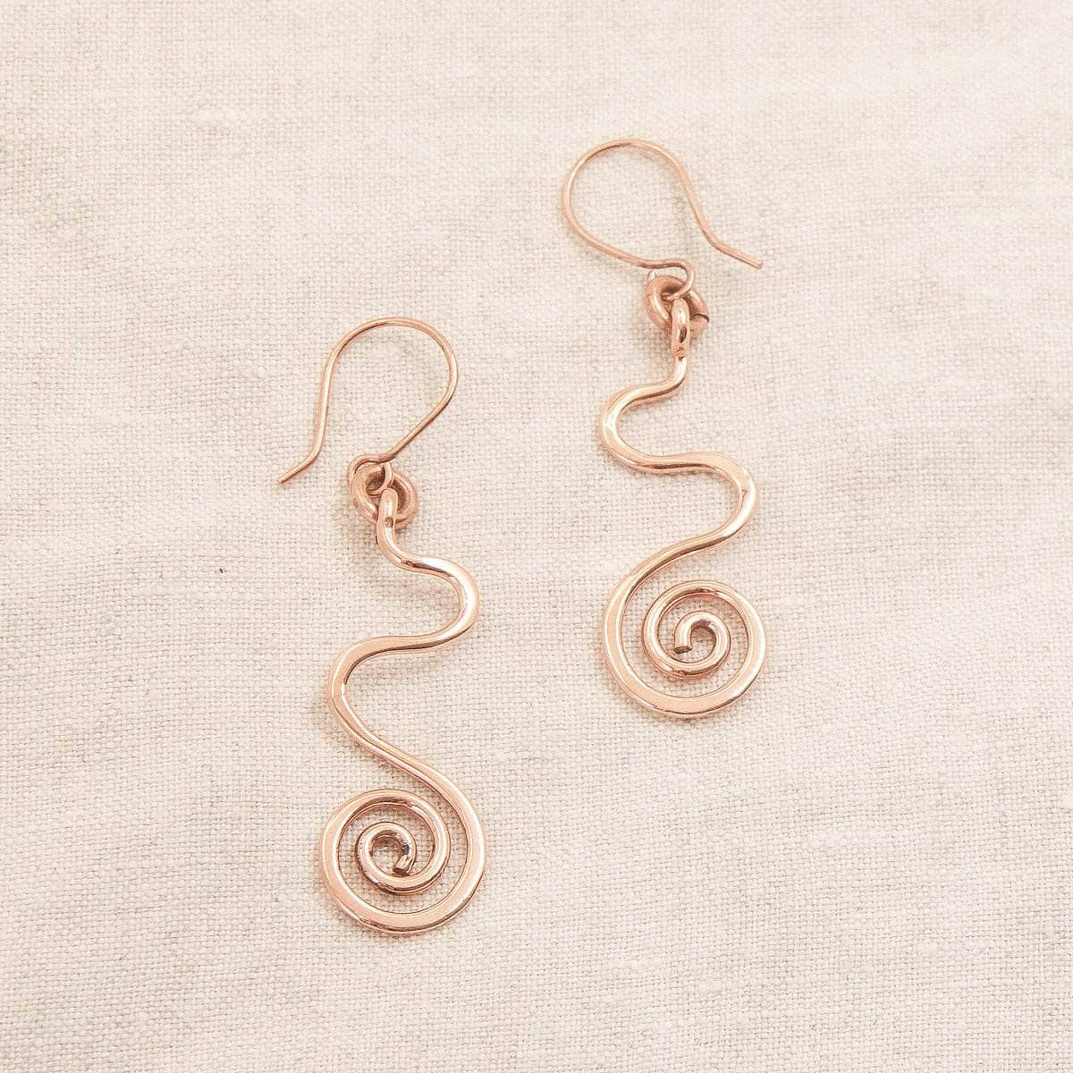 StudioSession-8012-1 Copper Wire Wrap Earrings - Limited Edition - Image 12
