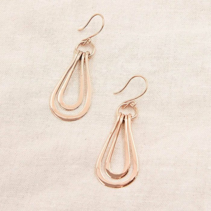 Copper Wire Wrap Earrings - Limited Edition - Image 3
