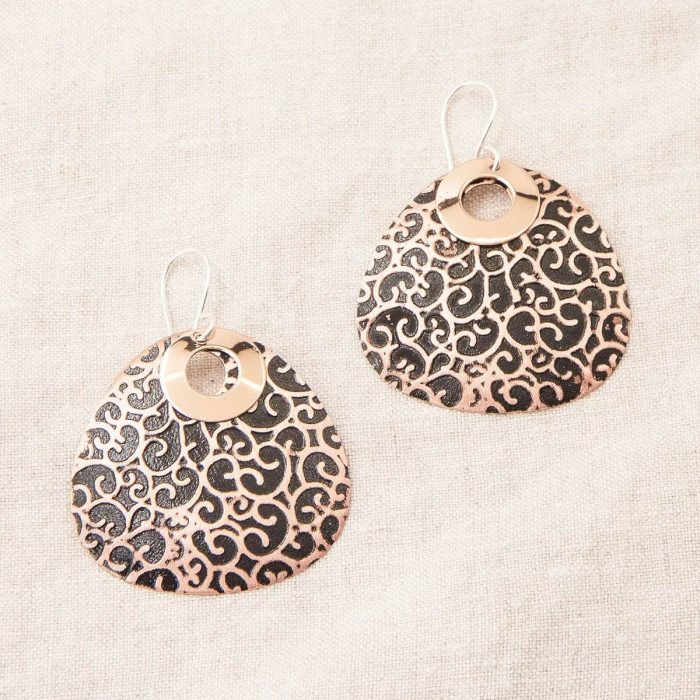 Black Copper Earrings - Limited Edition - Image 3