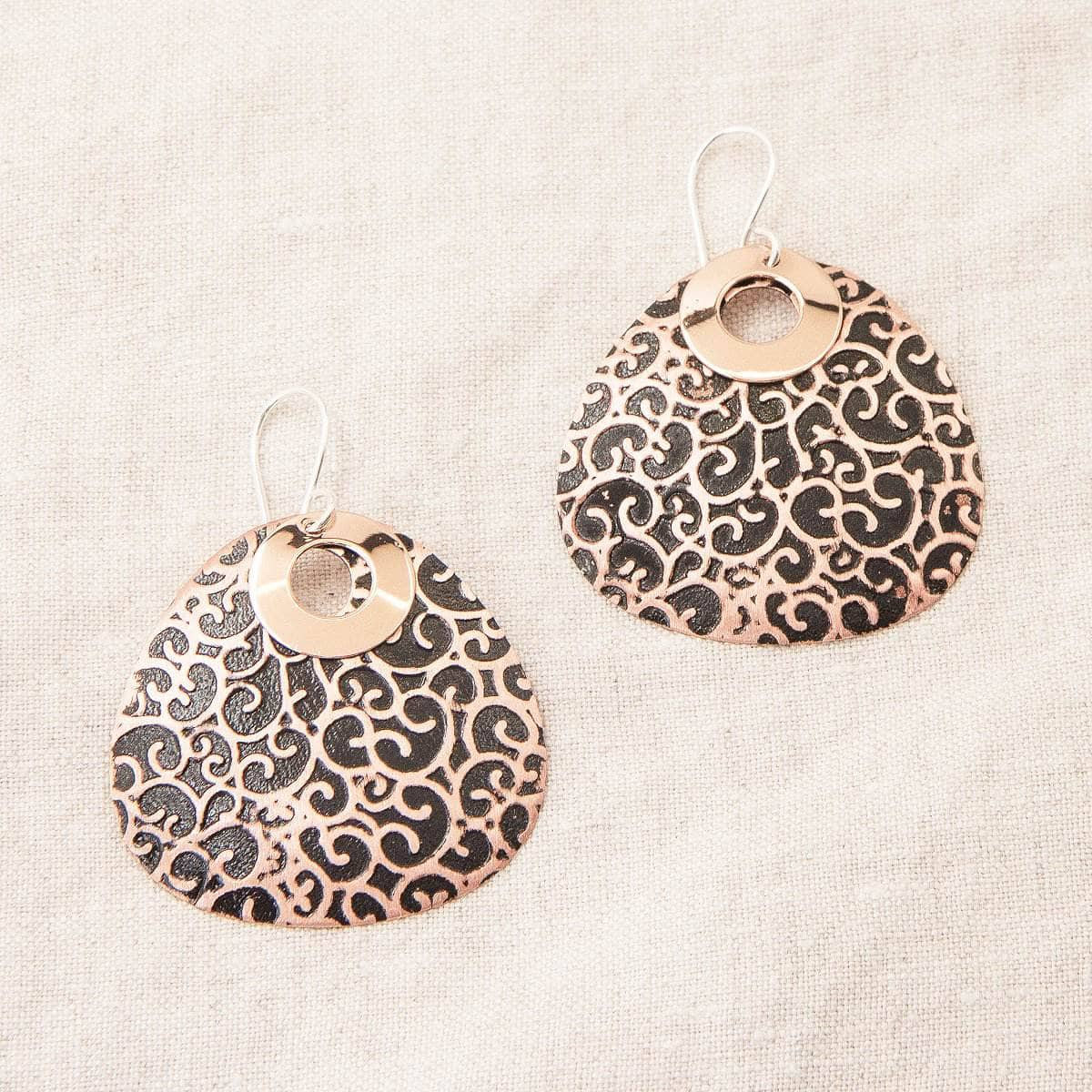 StudioSession-8051-1-2 Black Copper Earrings - Limited Edition - Image 3