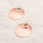 Copper Hammered Earrings - Limited Edition - Image 10
