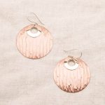 Copper Hammered Earrings - Limited Edition - Image 9