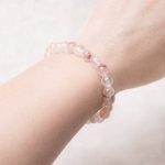 Hematoid Red Tangerine Quartz Energy Bracelet - 6mm - Image 2