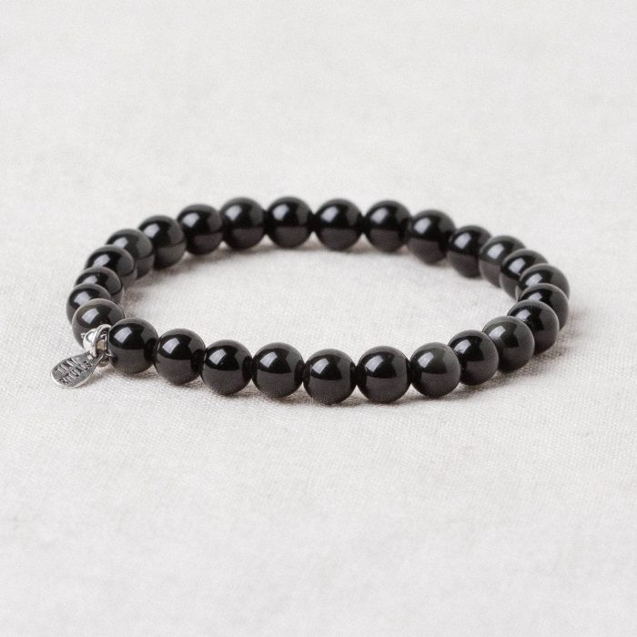 Natural Rainbow Eye Obsidian Energy Bracelet - 6mm - Image 3