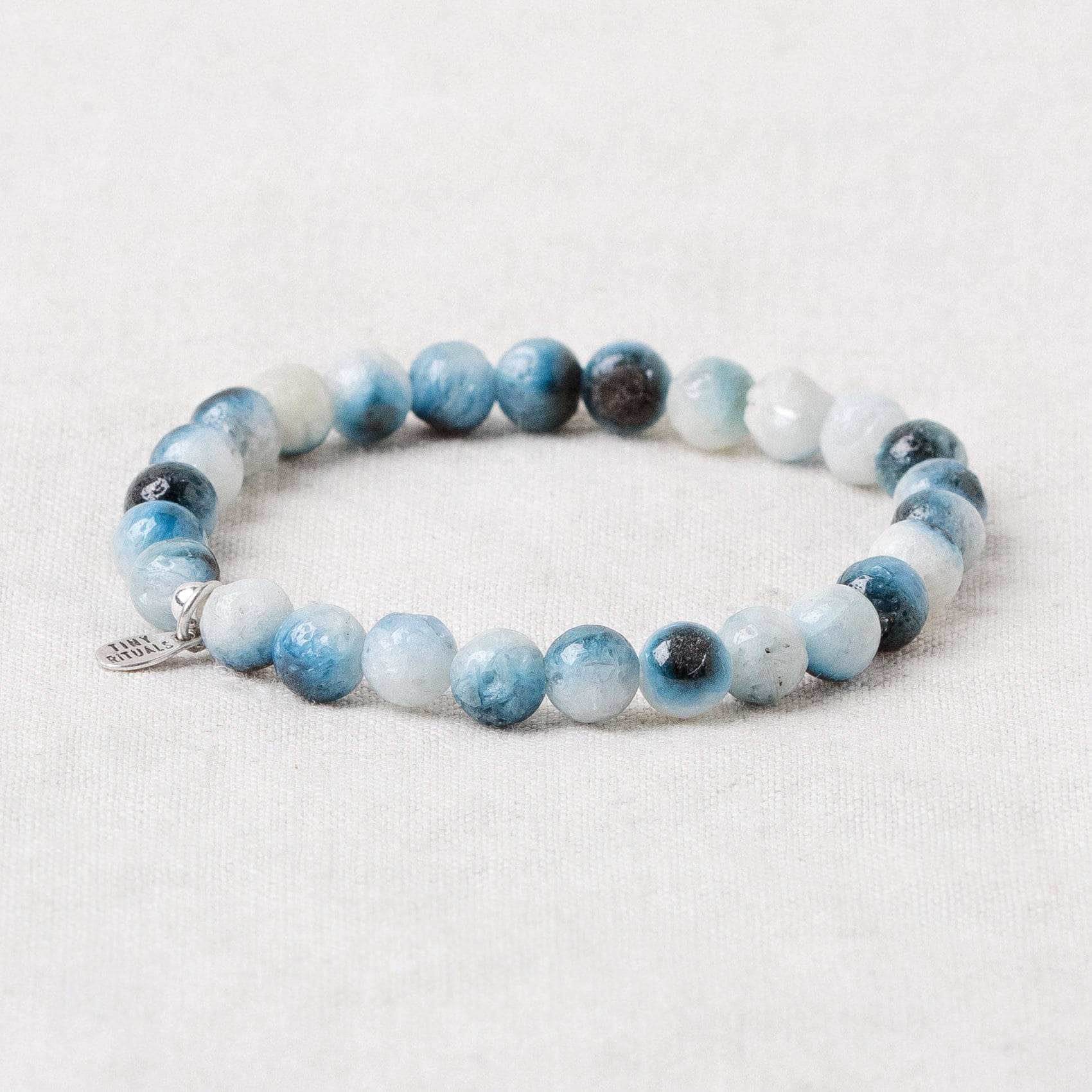TR-30-7 Rare Blue Ice Glacierite Energy Bracelet - 6mm - Image 3