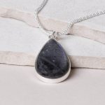 Genuine Labradorite Teardrop Pendant Necklace - Image 29
