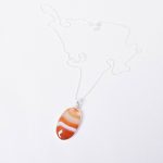 Carnelian Banded Agate Oval Pendant Necklace - Image 17