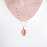 Carnelian Banded Agate Oval Pendant Necklace - Image 18
