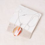 Carnelian Banded Agate Oval Pendant Necklace - Image 20