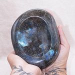 Genuine Labradorite Blue Flame Bowl - 1 of a Kind - Image 2